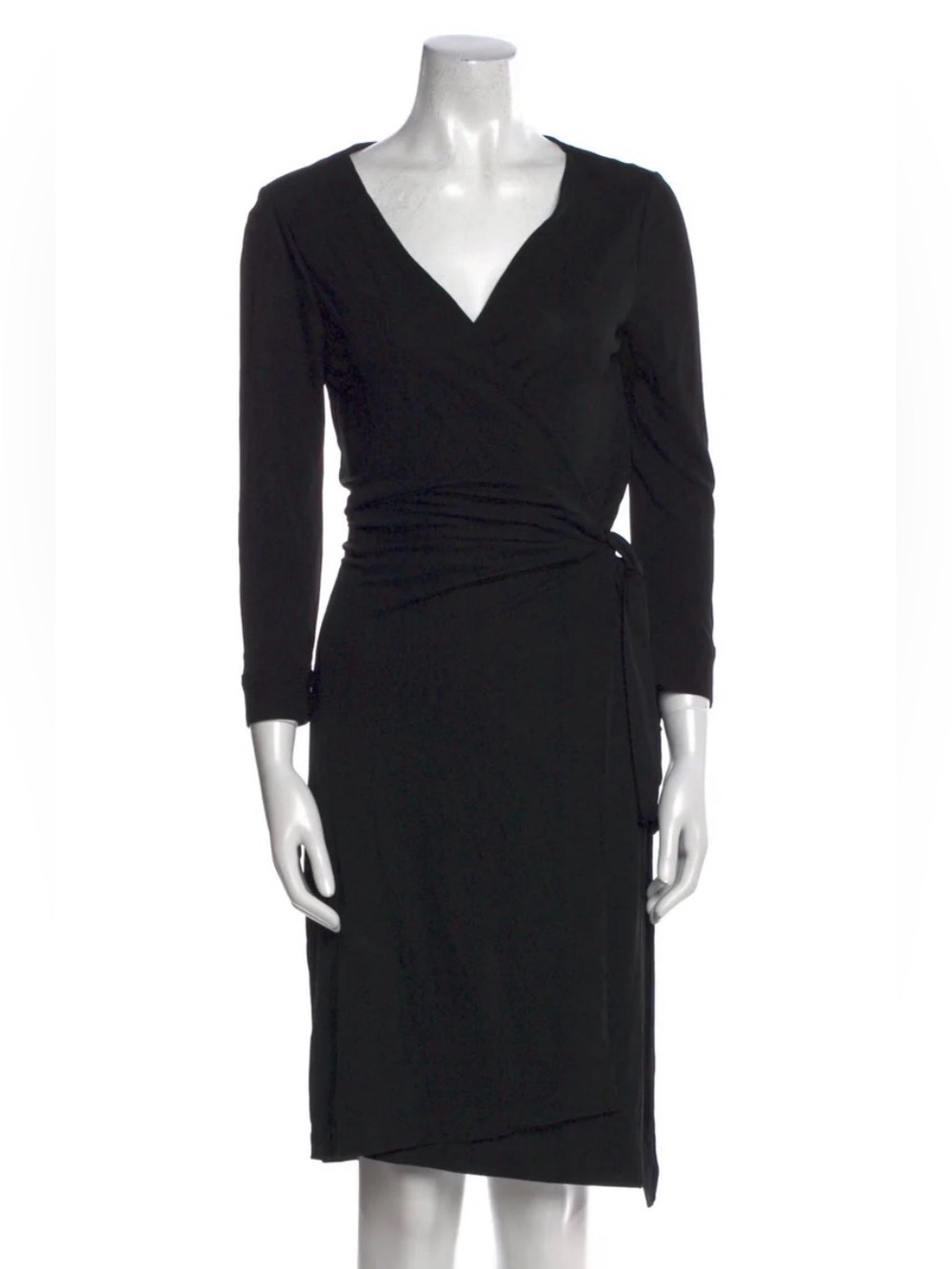 Diane Von Furstenberg - Black “Julian” Wrap Dress - Sz. 6